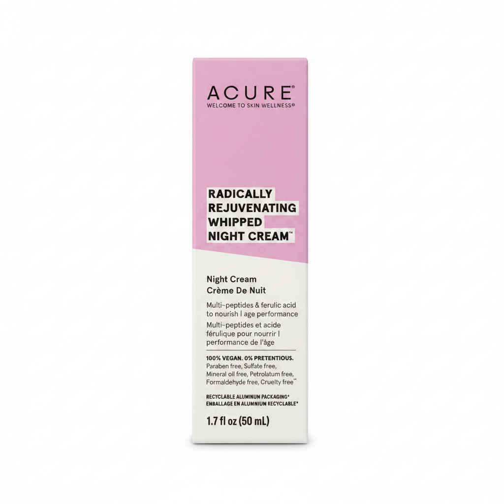 Acure Radically Rejuvenating Whipped Night Cream 1.7 oz - front view