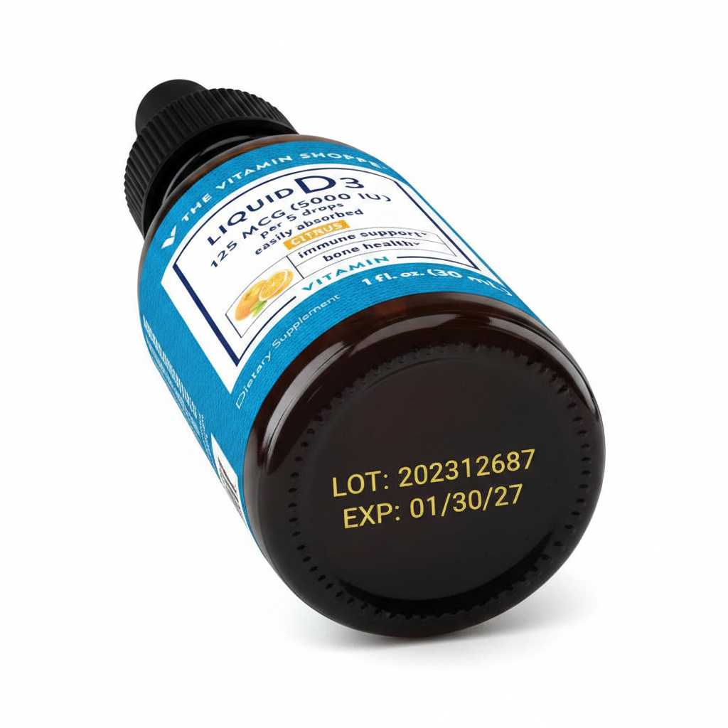 Liquid D3 Bottle Bottom - EXP LOT