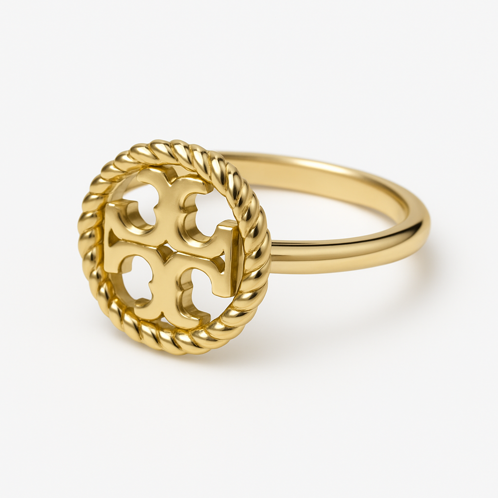 Tory Burch ~ Rope Logo Ring