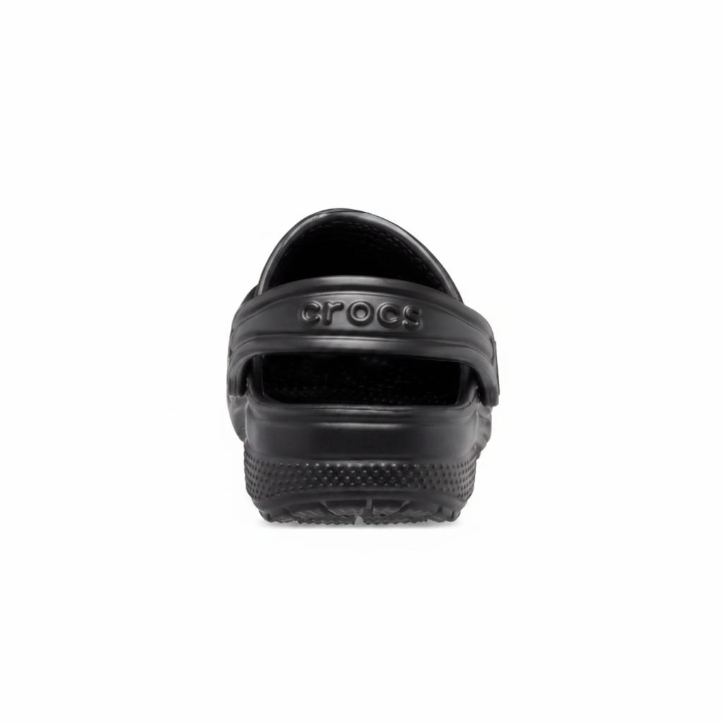 Crocs Classic Clog K Black - back heel view 1:1
