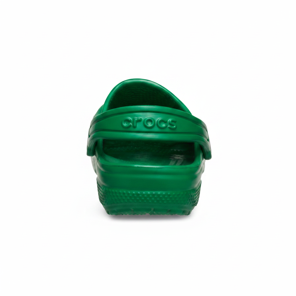 Crocs Classic Clog K Green Ivy - back heel view 1:1

