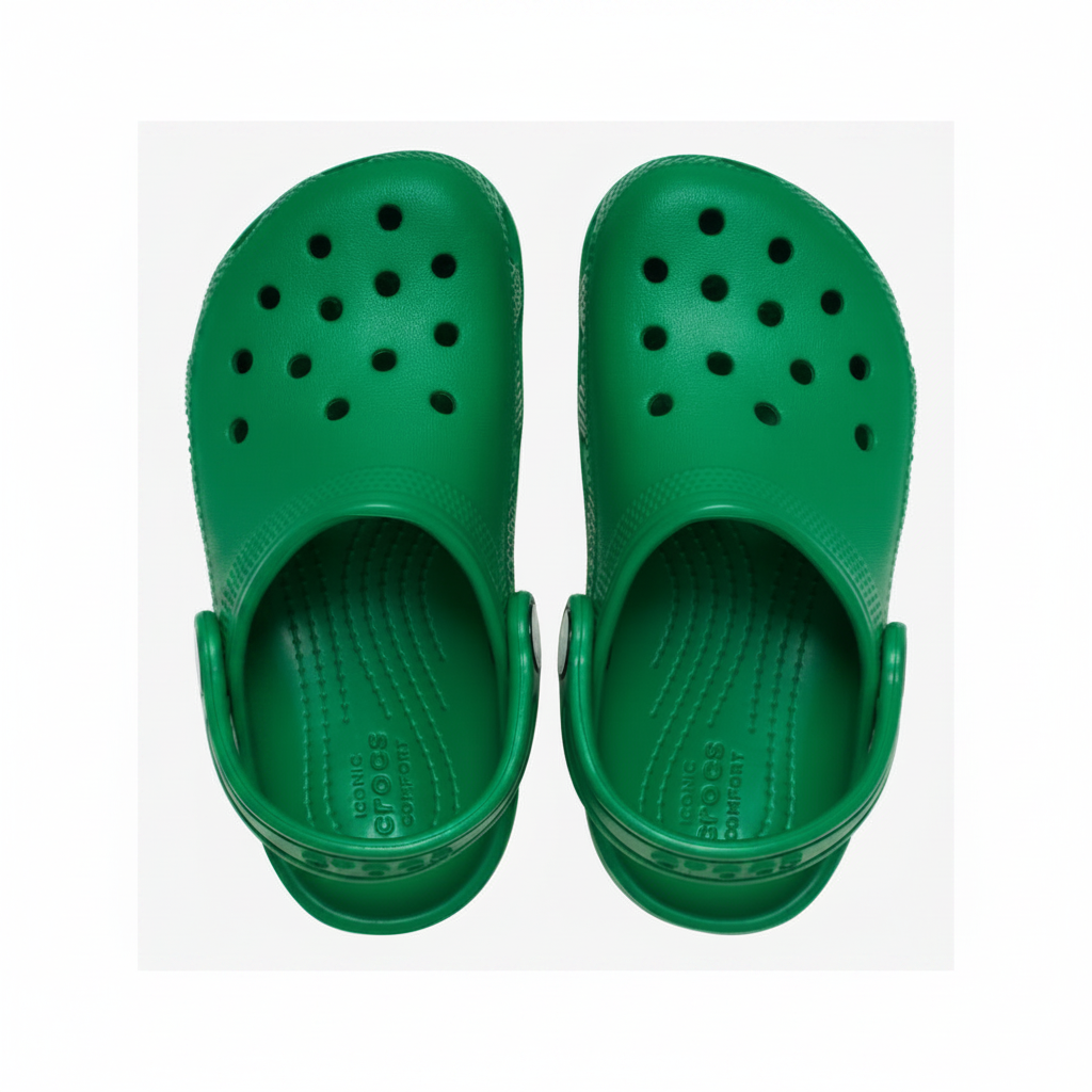 Crocs Classic Clog K Green Ivy - top-down view 1:1
