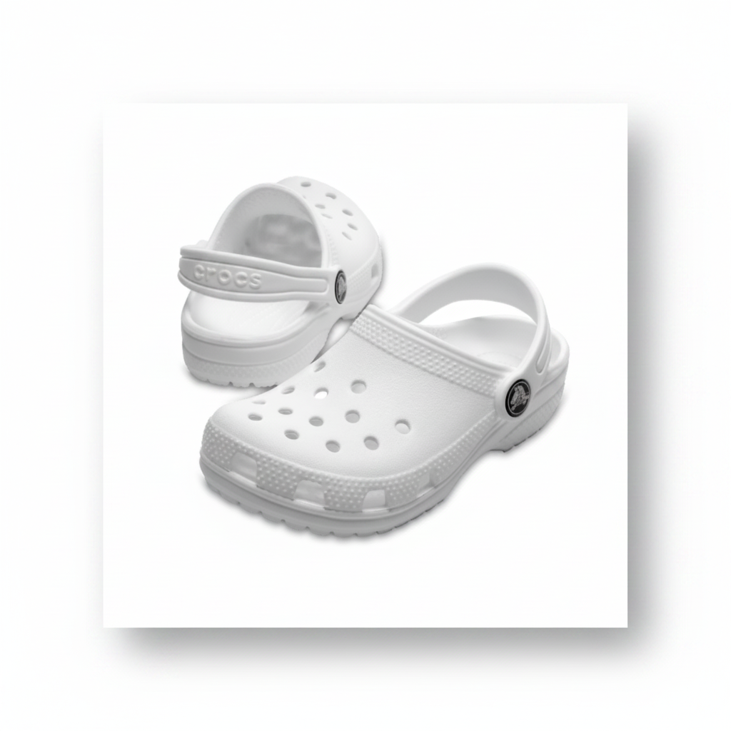 Crocs Classic Clog K White - top-down view 1:1
