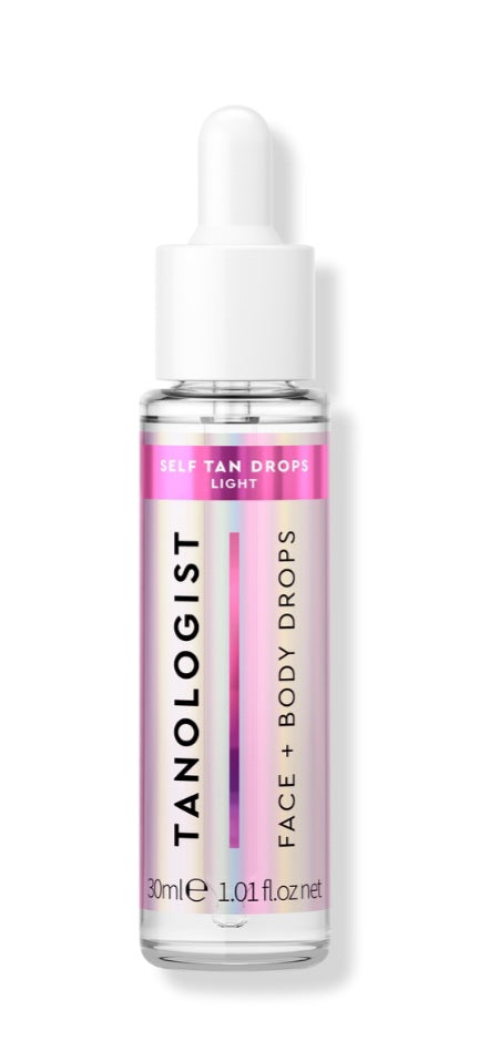 Tanologist Self Tan Face and Body Drops Light 1.0 oz - front view