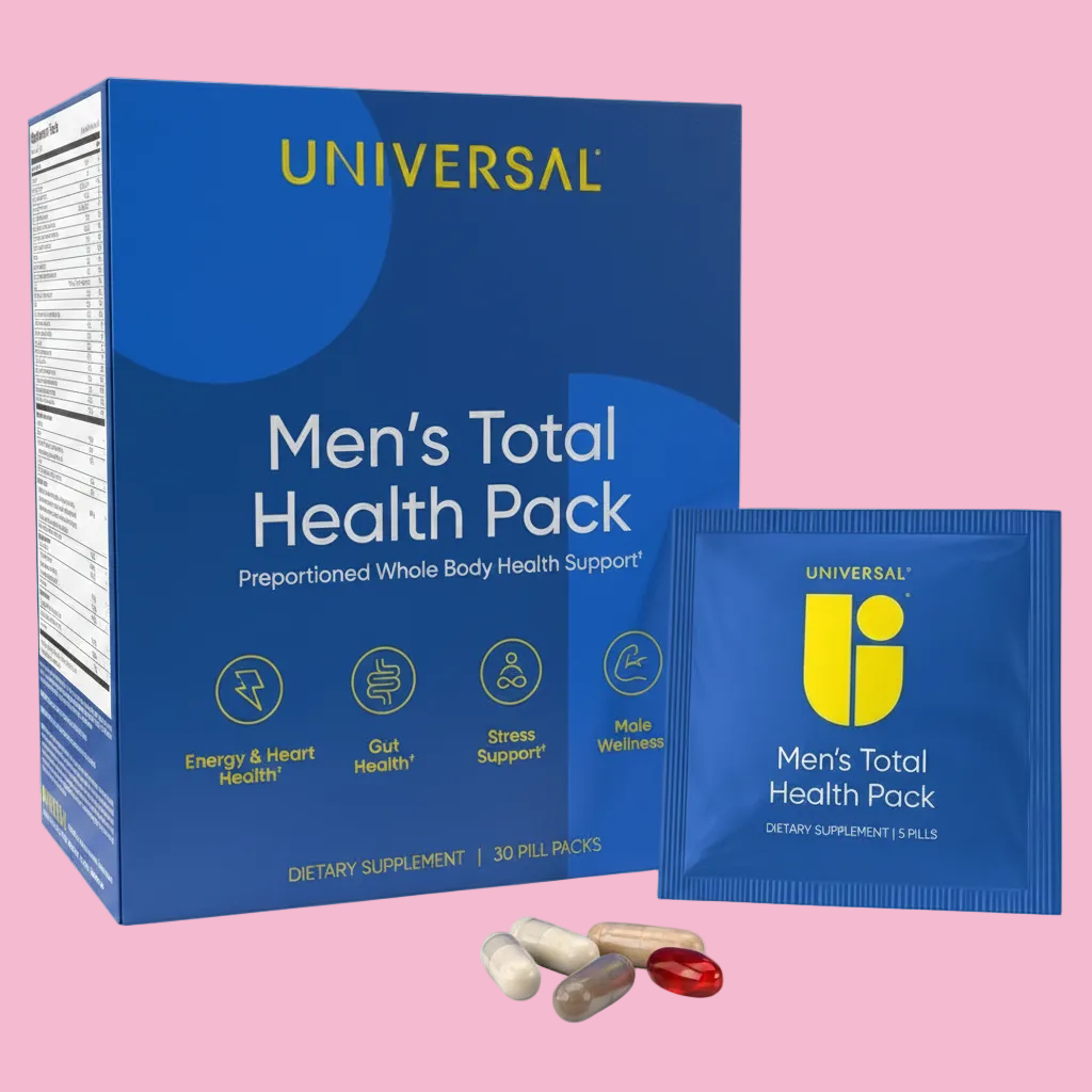 Universal ~ Men's Total Health Pack ~ Whole Body Health Support ~ 30 Servings — Front box view