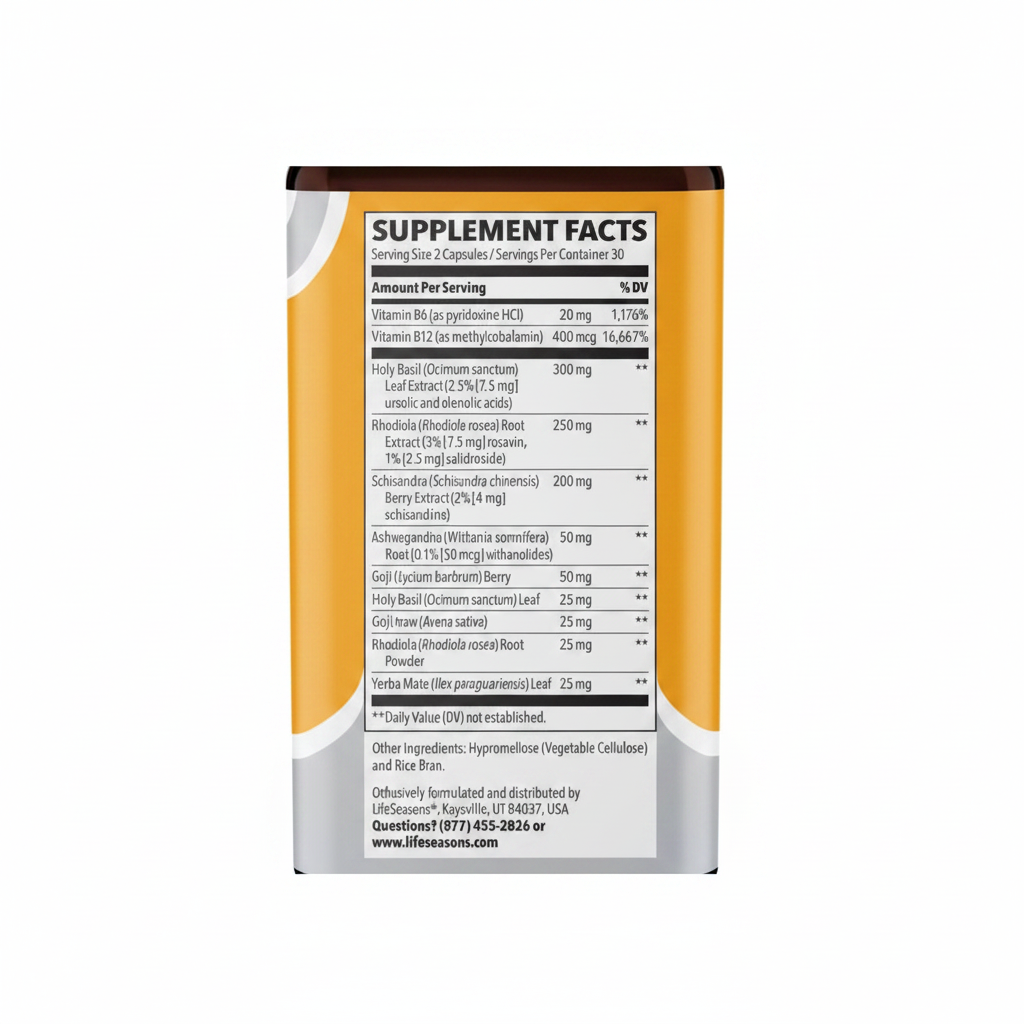 Adrenal-T Supplement Facts