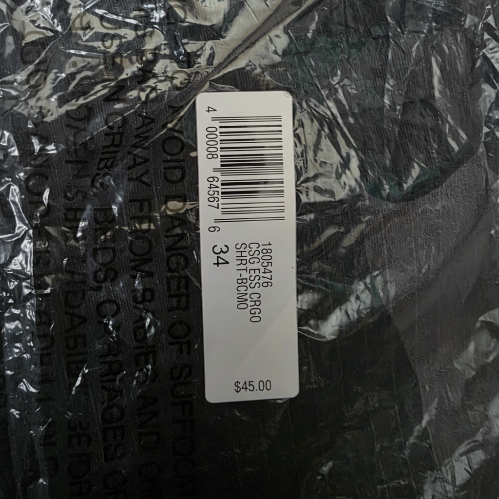 Black Camo label 1:1
