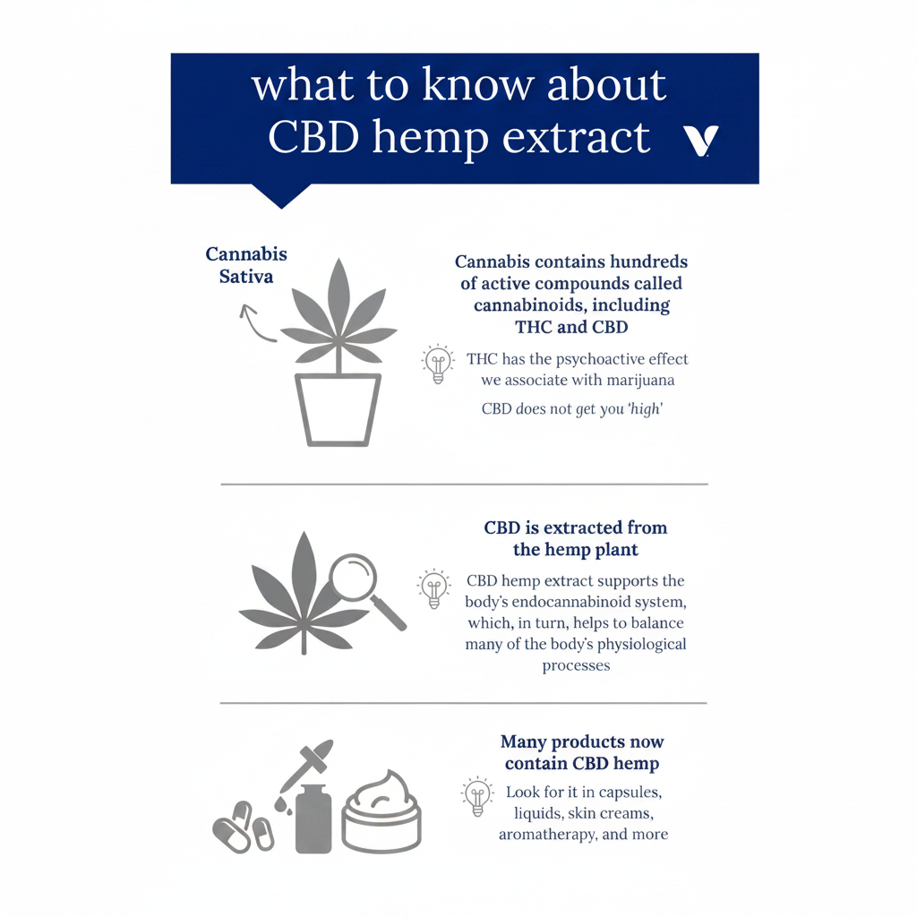 CBD Hemp Extract Infographic - White BG