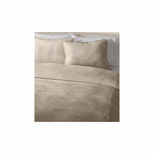 Duvet bed shot white square