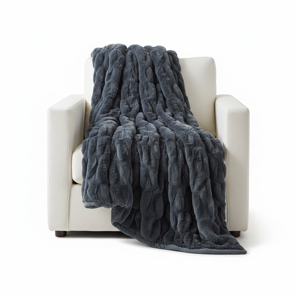 Faux Fur Throw armchair