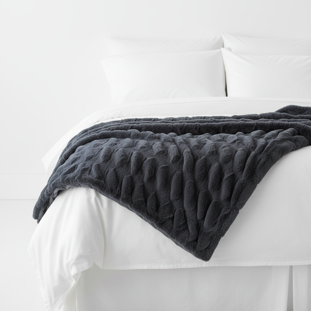 Faux Fur Throw bed v2