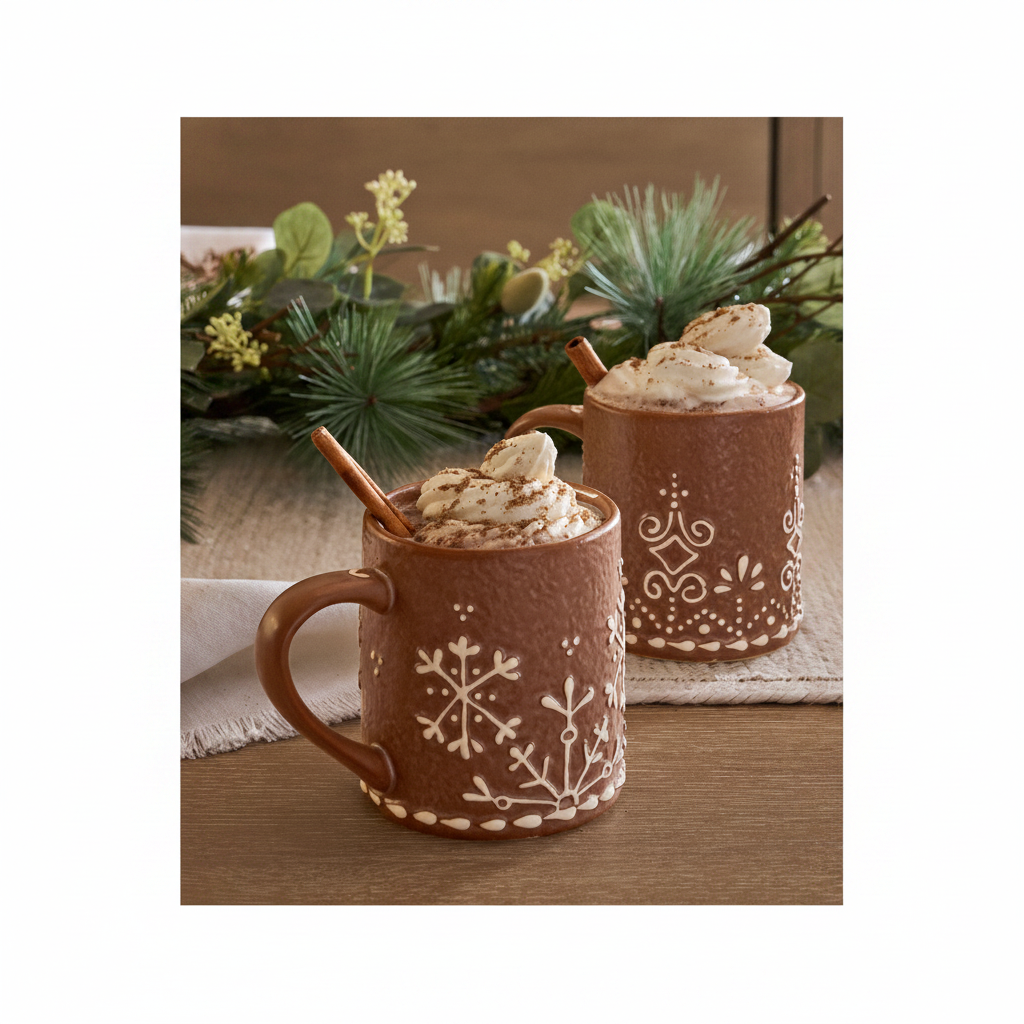 Gingerbread Mugs lifestyle