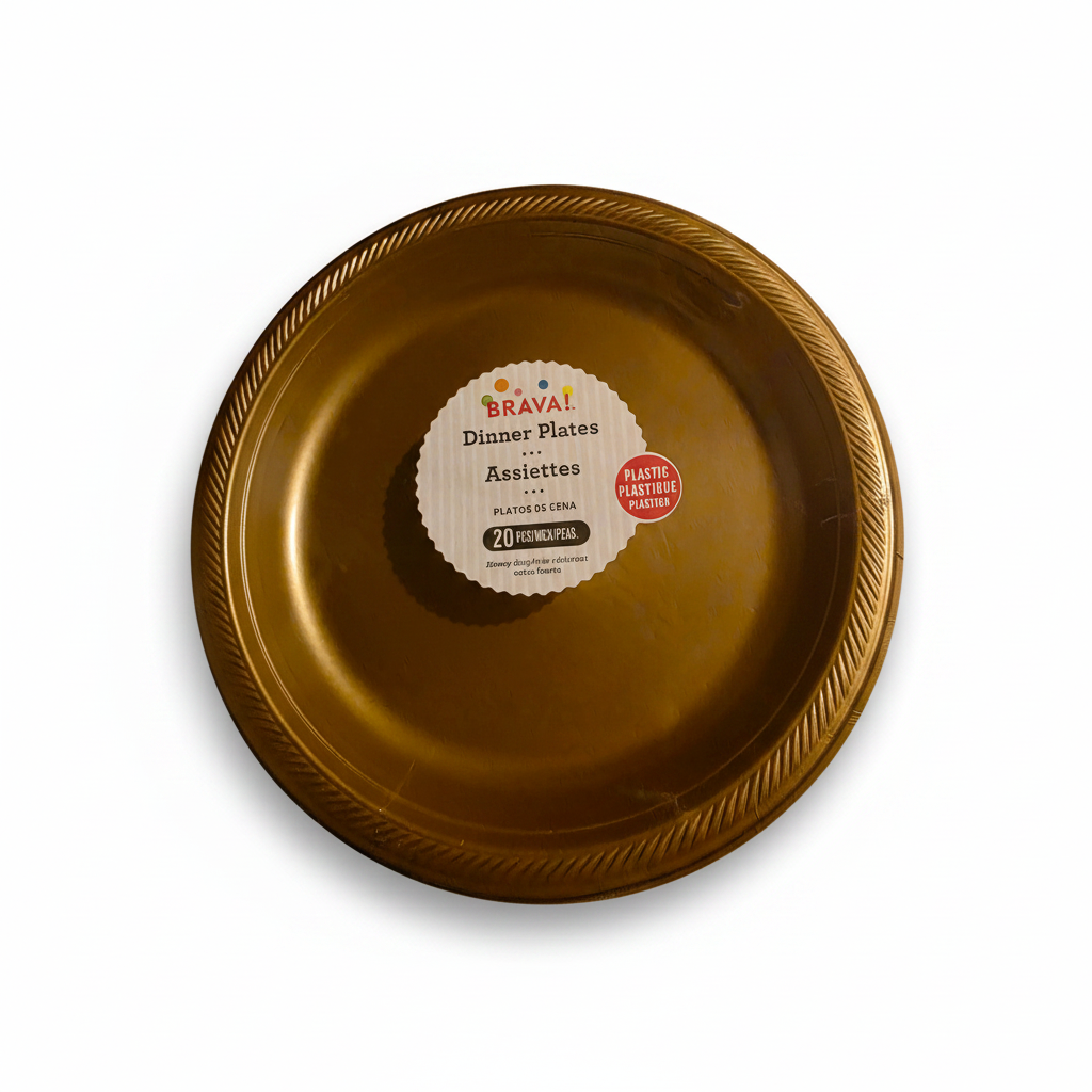 Gold plate - pink writing removed