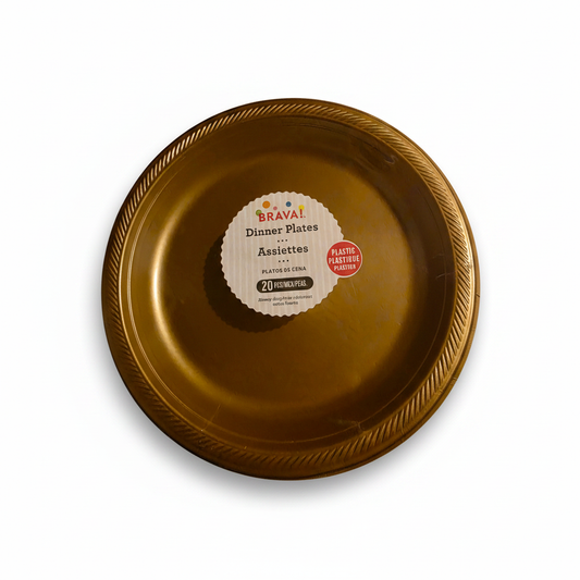 Gold plate - pink writing removed
