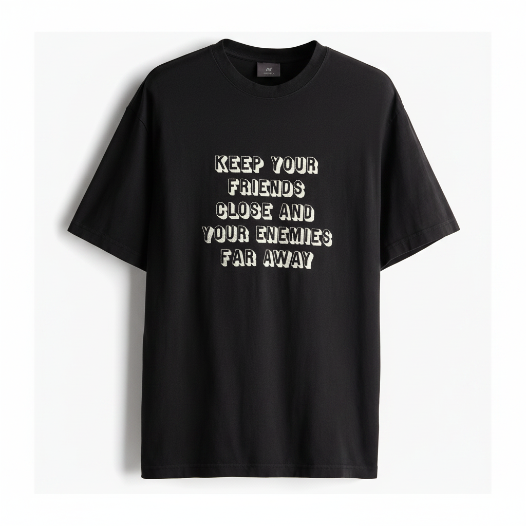 hm-mens-loose-fit-printed-tshirt-black-keep-your-friends-close-front-flat-lay-padded-1x1
