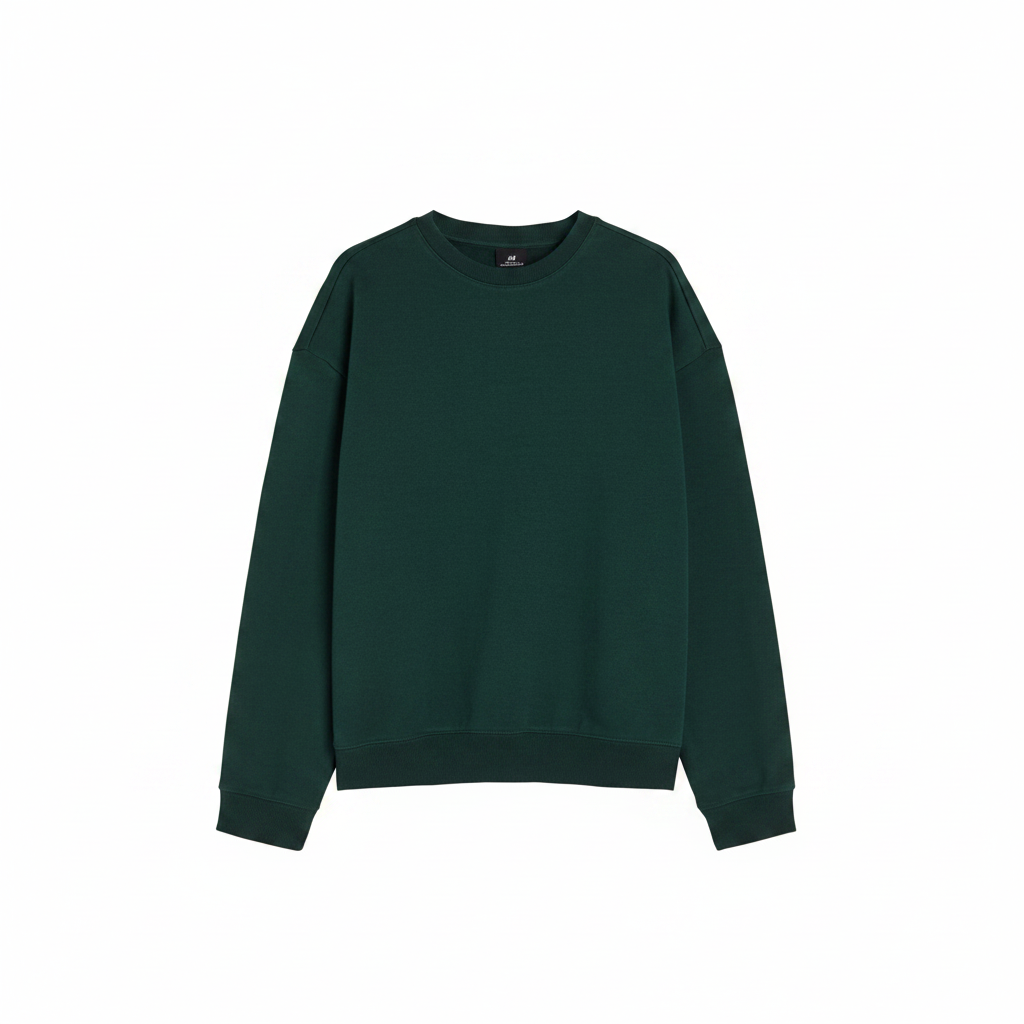 hm-mens-loose-fit-sweatshirt-dark-green-front-flat-lay-padded-1x1