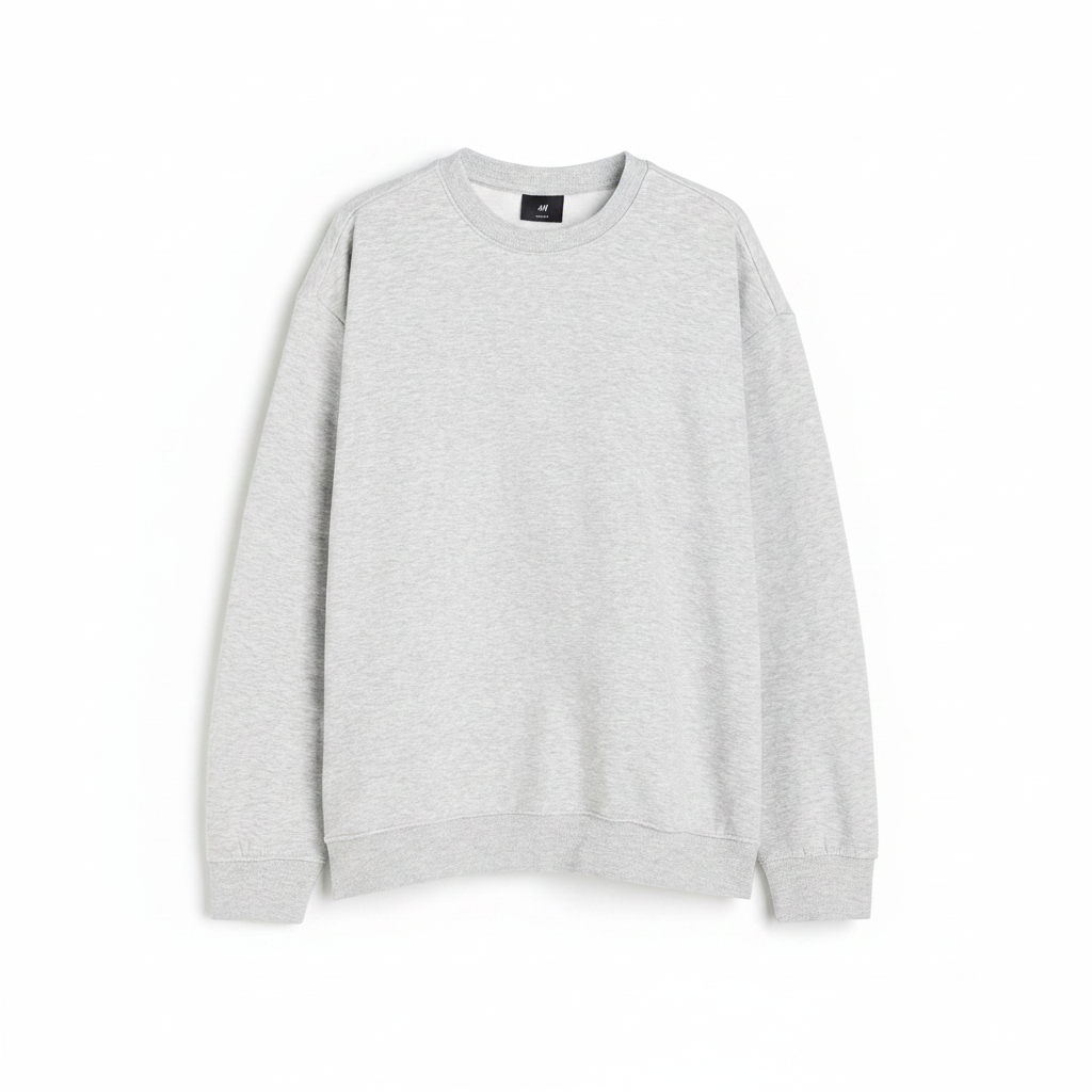 hm-mens-loose-fit-sweatshirt-light-gray-melange-front-flat-lay-padded-1x1