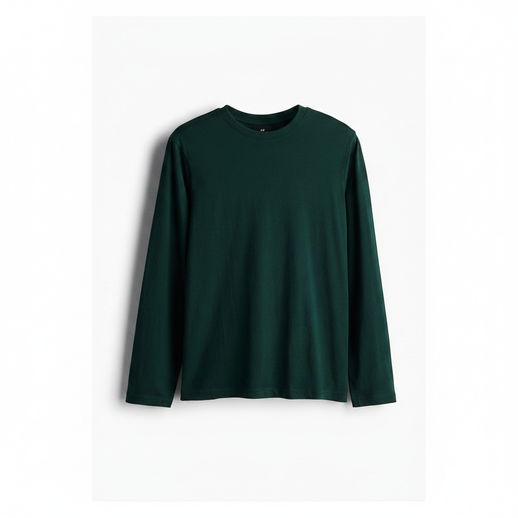 hm-mens-regular-fit-long-sleeve-jersey-shirt-forest-green-front-flat-lay-padded-1x1