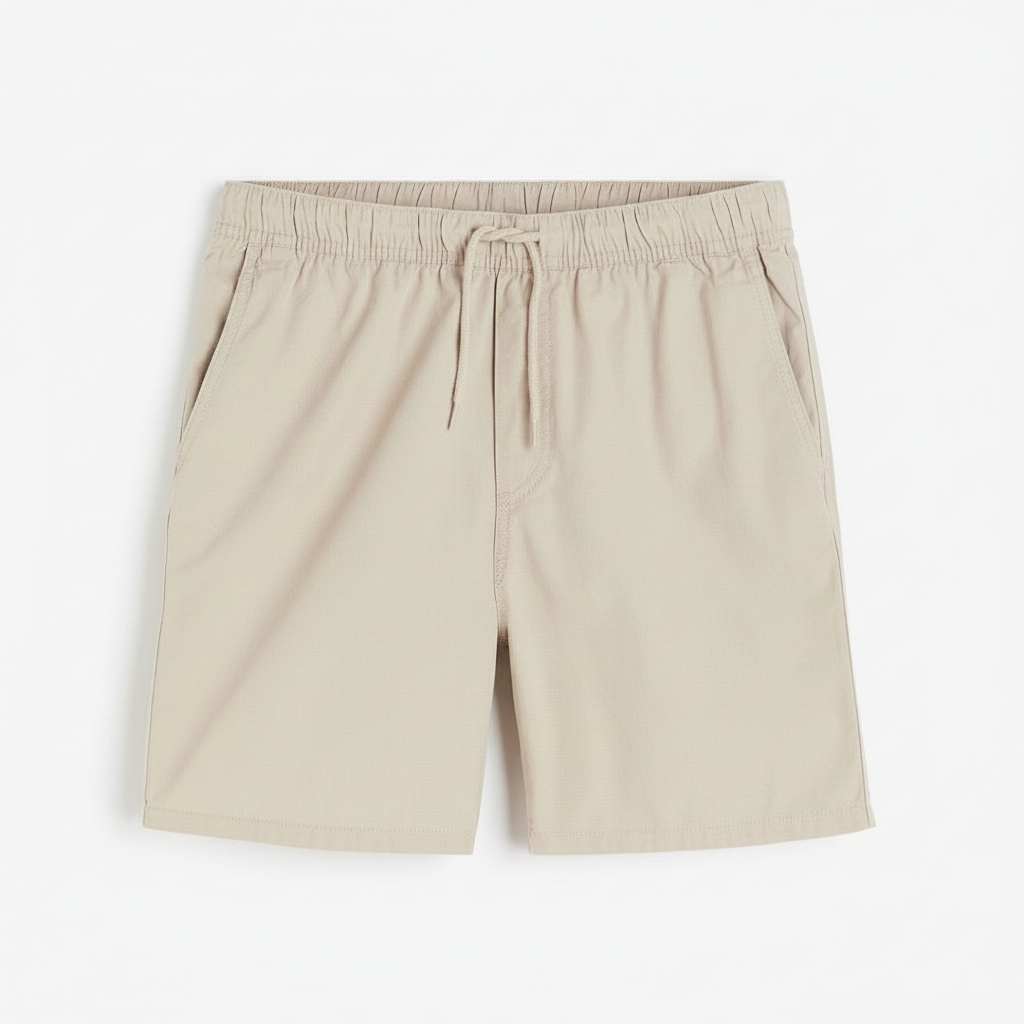 hm-mens-regular-fit-mid-length-cotton-shorts-beige-front-flat-lay-padded-1x1