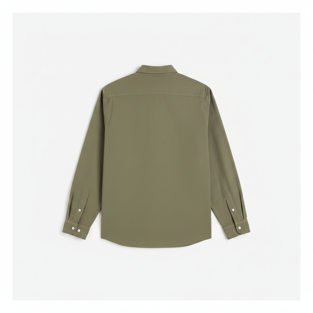 hm-mens-regular-fit-oxford-shirt-khaki-green-back-flat-lay-padded-1x1