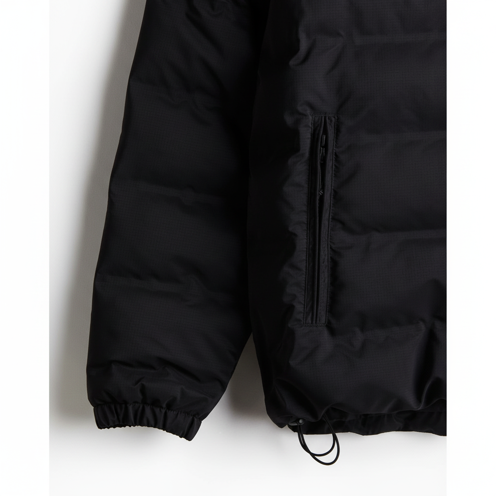 hm-mens-regular-fit-puffer-jacket-black-zip-pocket-cuff-detail-padded-1x1