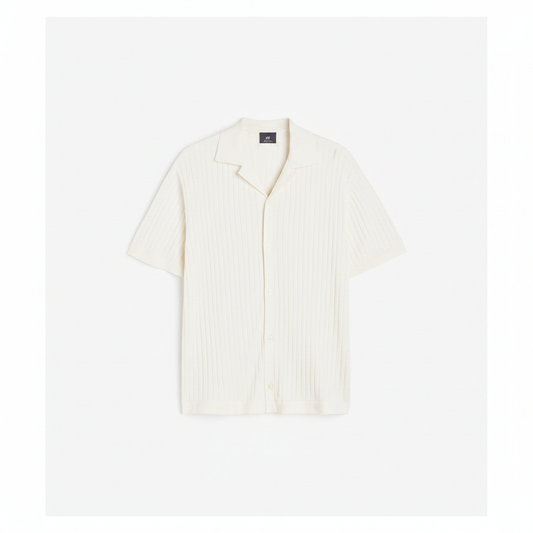 hm-mens-regular-fit-short-sleeve-rib-knit-resort-shirt-button-down-polo-cream-xs-front-flat-lay-padded-1x1