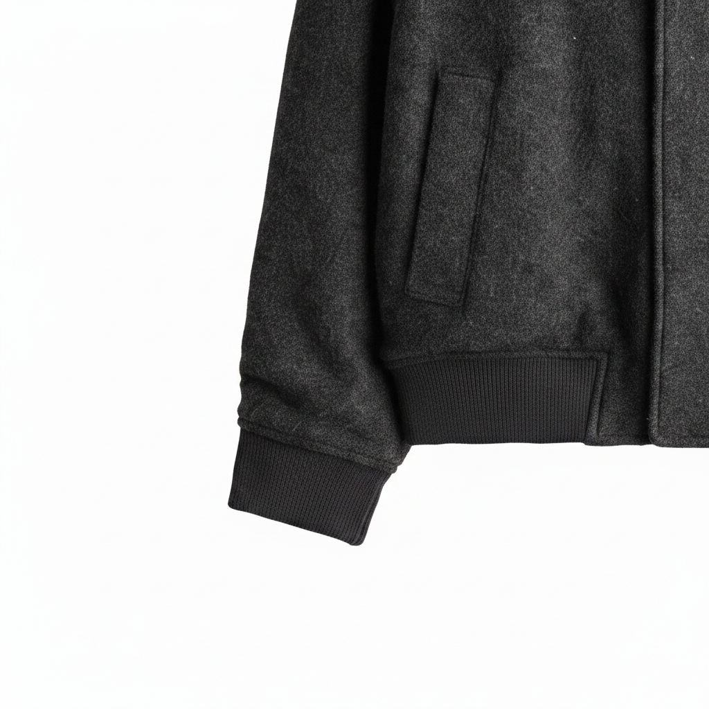 hm-mens-regular-fit-wool-blend-bomber-jacket-black-m-sleeve-cuff-detail-1x1