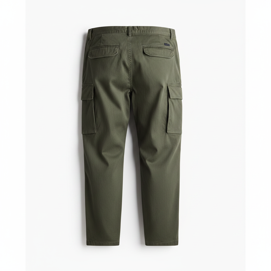 hm-mens-relaxed-fit-cargo-pants-khaki-green-back-view-1x1