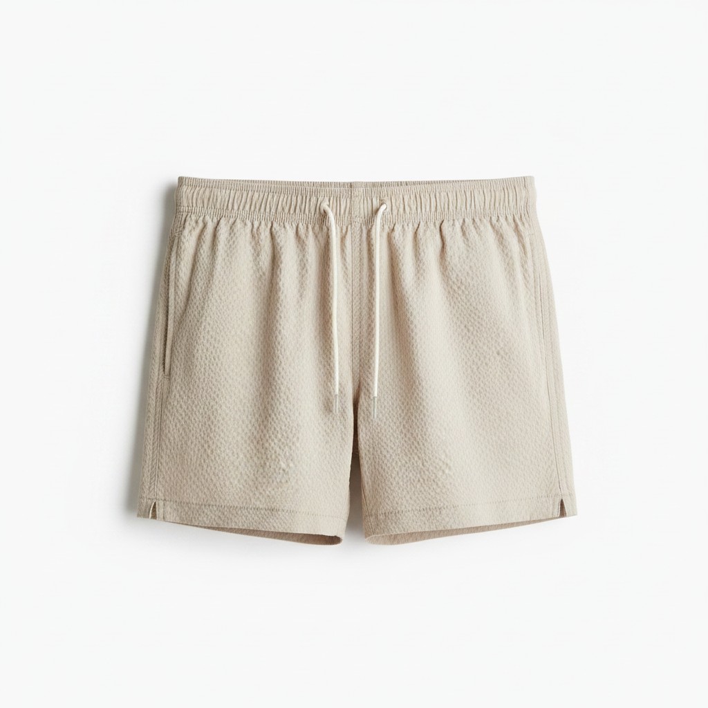 hm-mens-seersucker-swim-shorts-beige-front-flat-lay-padded-1x1