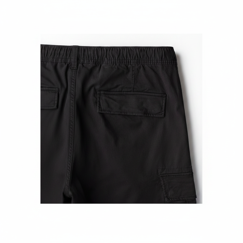 hm-mens-slim-fit-cargo-pants-black-back-pocket-waistband-detail-padded-1x1