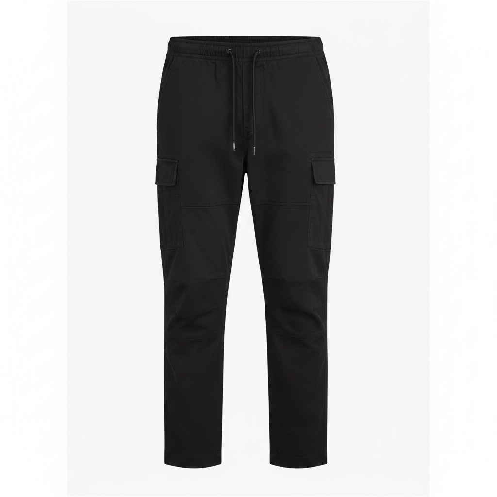 hm-mens-slim-fit-cargo-pants-black-front-flat-lay-padded-1x1
