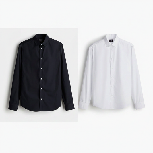 hm-mens-slim-fit-easy-iron-shirt-black-white-both-colorways-front-flat-lay-1x1