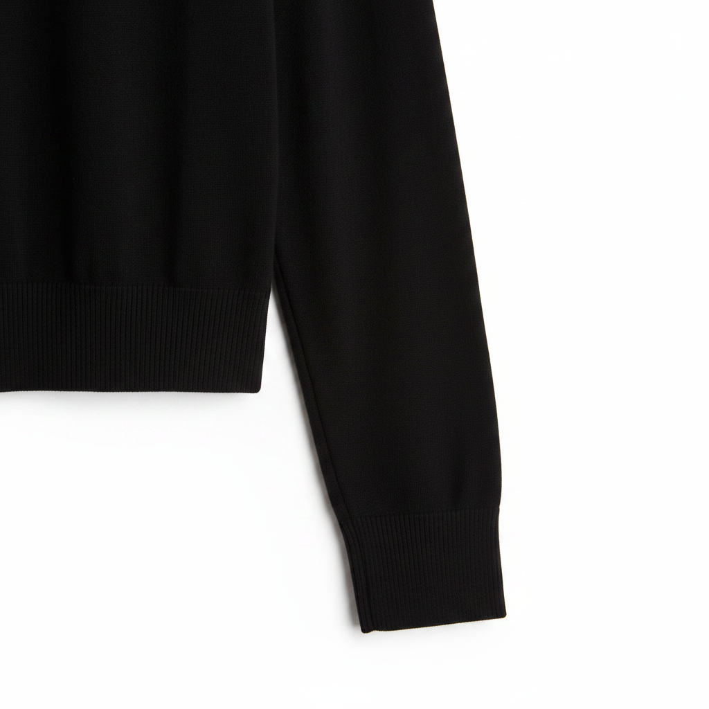 hm-mens-slim-fit-fine-knit-sweater-black-sleeve-cuff-detail-padded-1x1