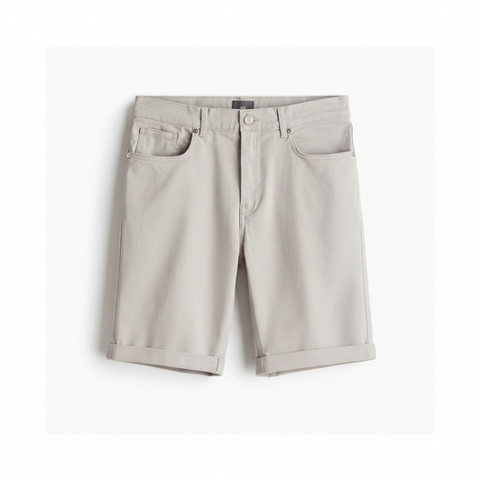 hm-mens-slim-fit-knee-length-cotton-twill-shorts-light-gray-front-flat-lay-padded-1x1