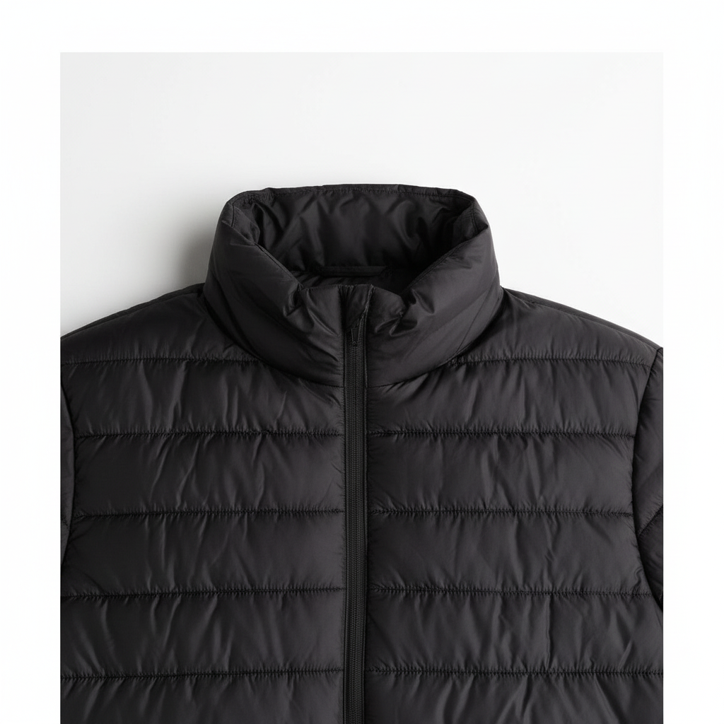 hm-mens-slim-fit-lightweight-puffer-jacket-black-collar-zip-detail-padded-1x1