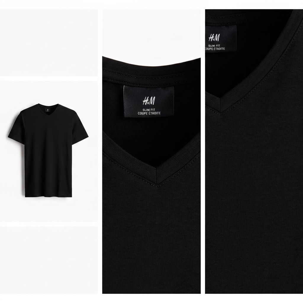 hm-mens-slim-fit-vneck-tshirt-soft-black-3panel-collage-1x1