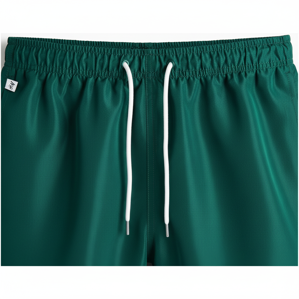 hm-mens-woven-swim-shorts-forest-green-drawstring-waistband-detail-1x1