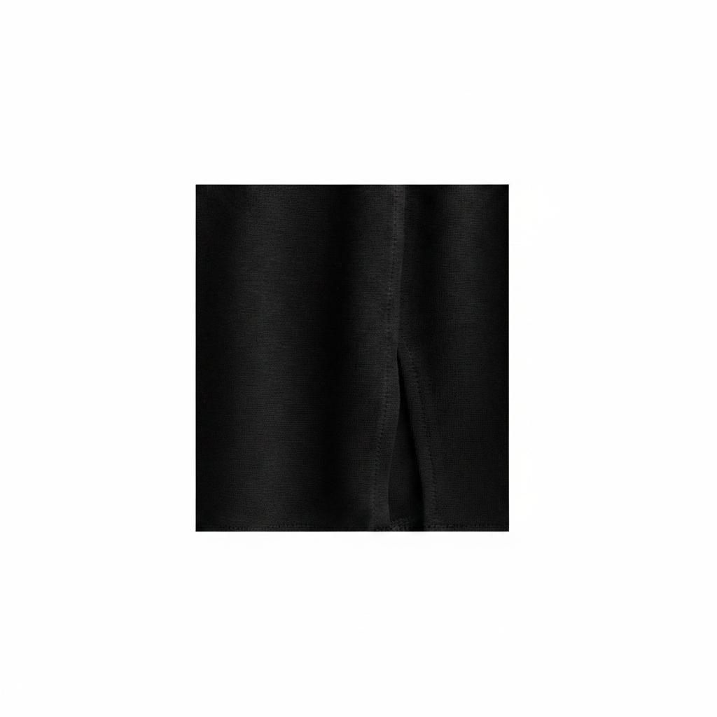 hm-womens-aline-mini-skirt-front-slit-black-fabric-slit-texture-detail-padded-1x1