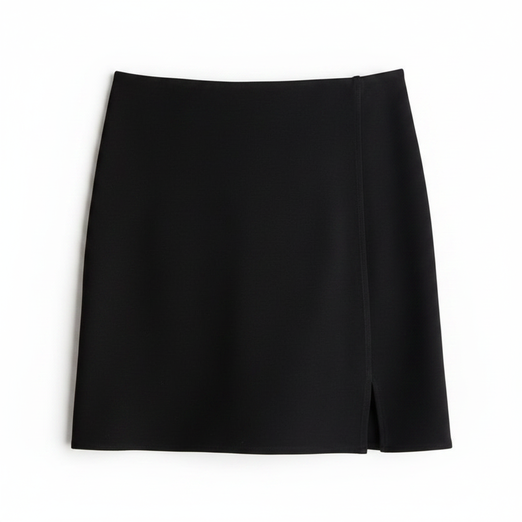 hm-womens-aline-mini-skirt-front-slit-black-front-flat-lay-padded-1x1