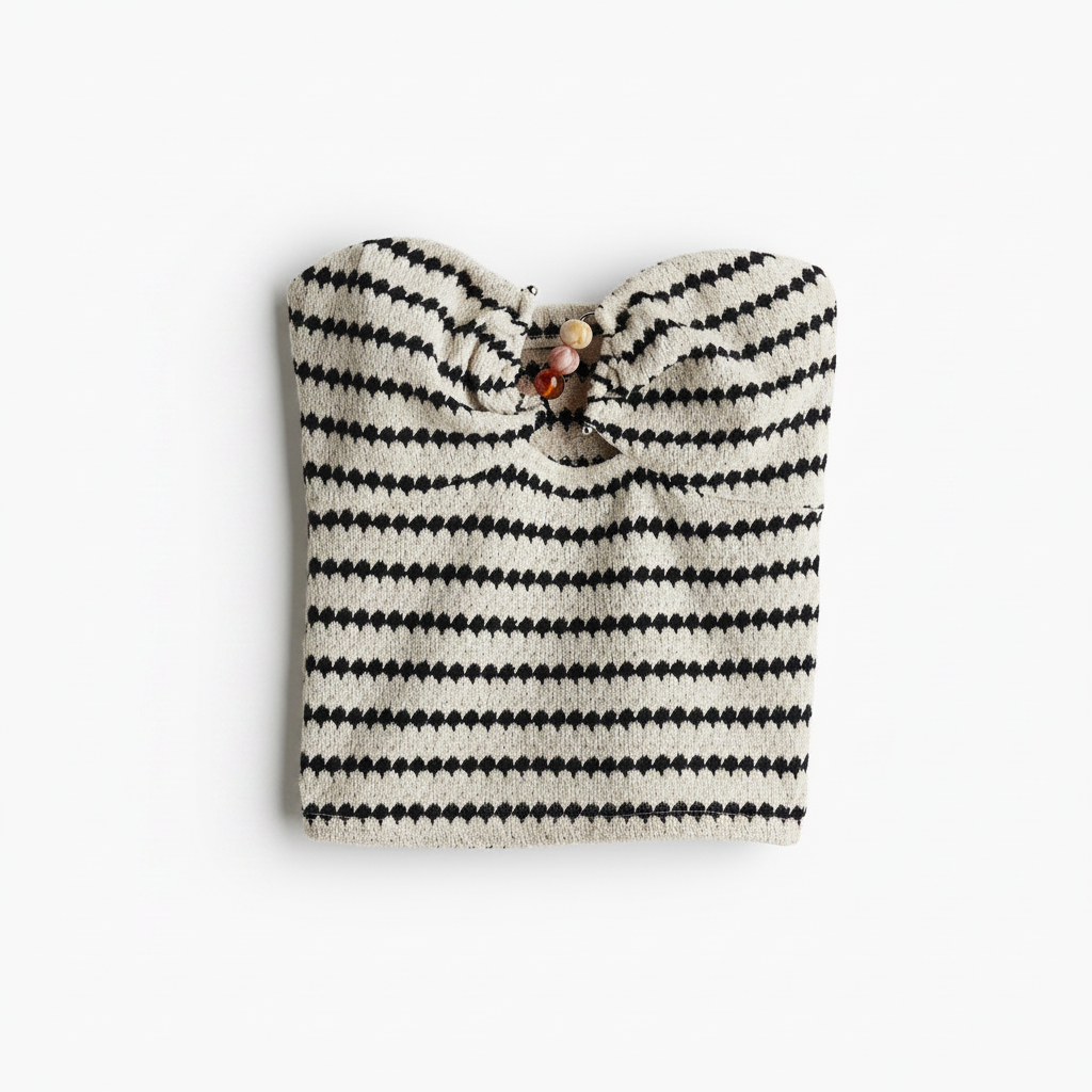 hm-womens-bead-detail-knit-tube-top-cream-black-stripe-front-flat-lay-padded-1x1