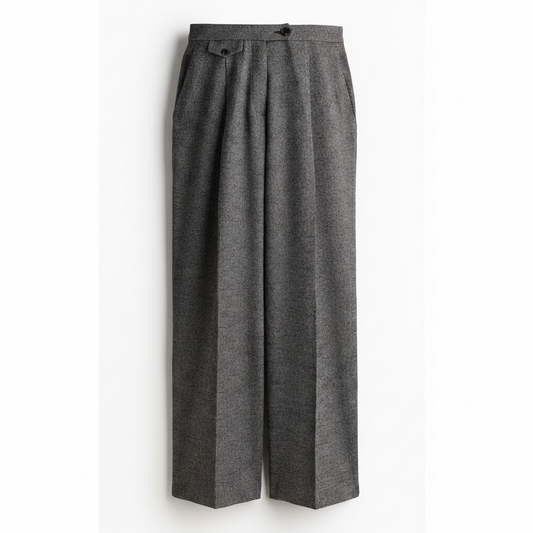 hm-womens-creased-pants-wide-loose-boot-leg-dark-gray-melange-front-flat-lay-padded-1x1