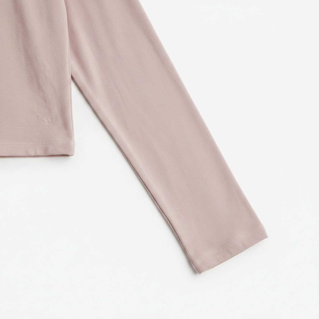 hm-womens-crop-jersey-top-dusty-pink-sleeve-cuff-detail-padded-1x1