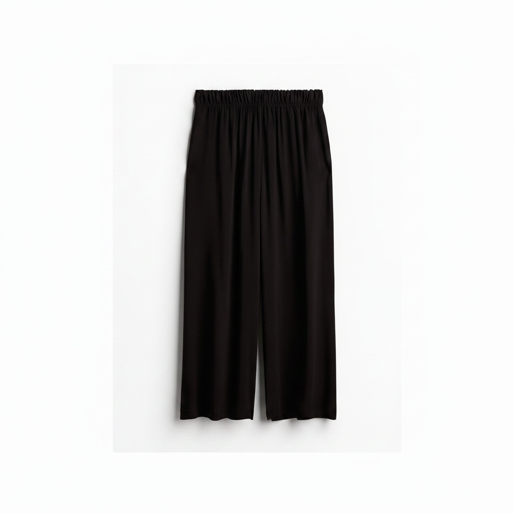 hm-womens-crop-pull-on-pants-elastic-waist-black-front-flat-lay-padded-1x1