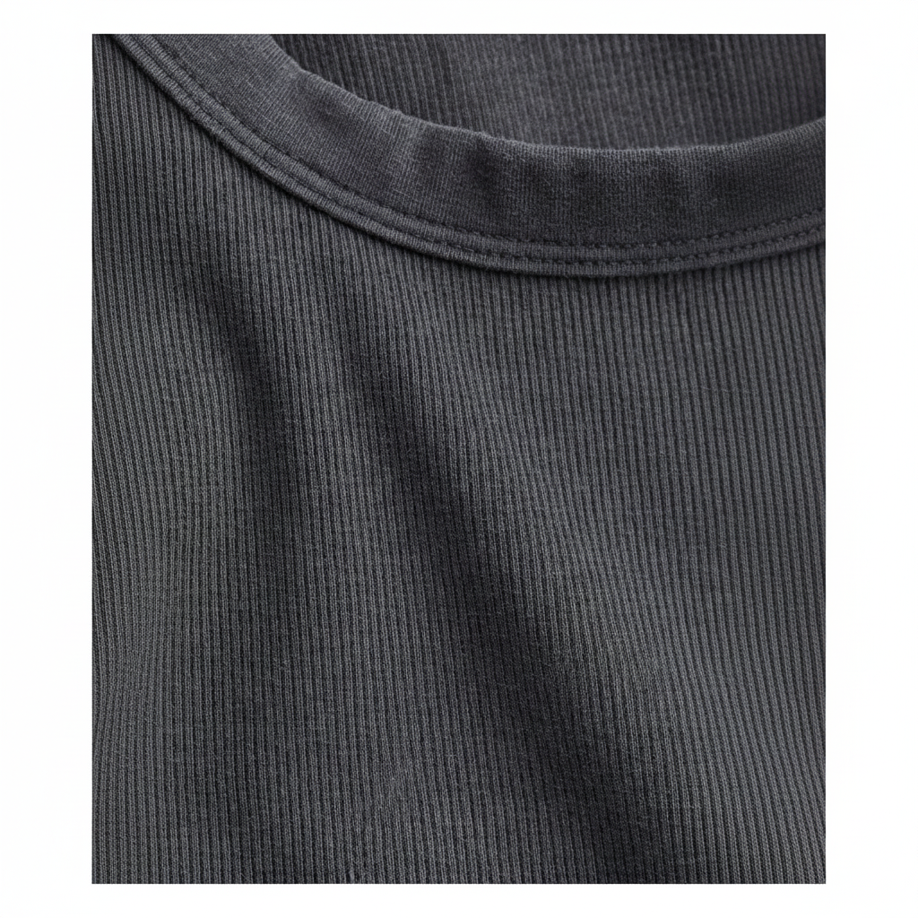 hm-womens-crop-tank-top-dark-gray-ribbed-neckline-detail-padded-1x1