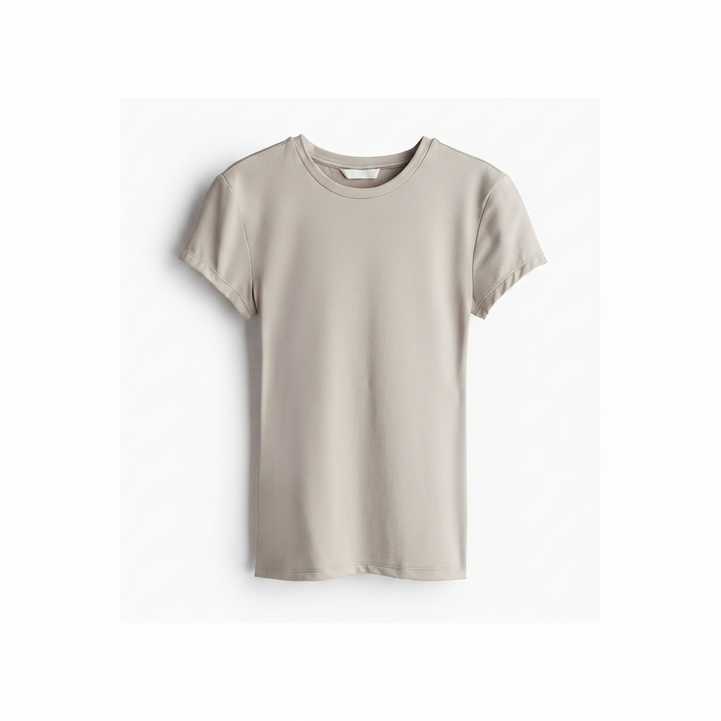 hm-womens-fitted-microfiber-tshirt-dark-beige-front-flat-lay-padded-1x1