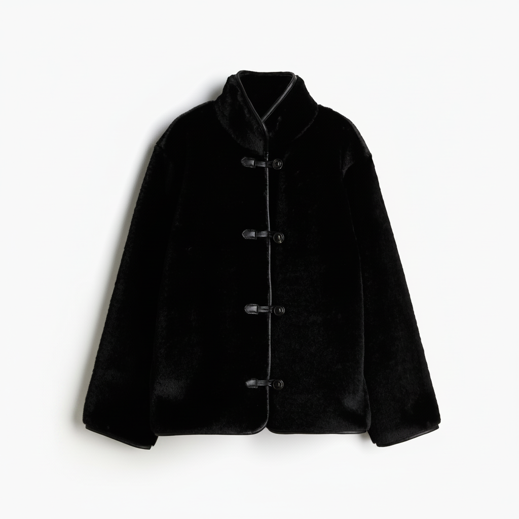 hm-womens-fluffy-jacket-black-xl-front-flat-lay-padded-1x1