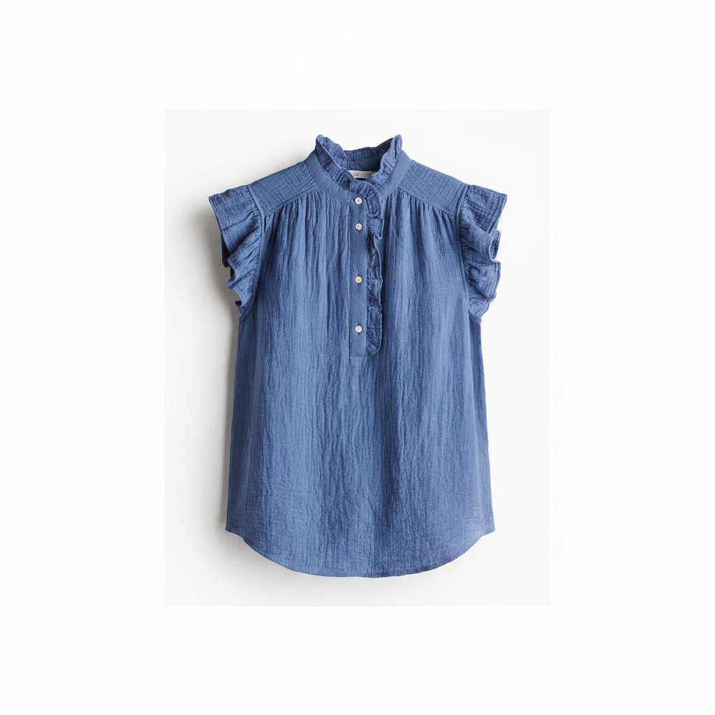 hm-womens-flutter-sleeve-muslin-blouse-dusty-blue-front-flat-lay-padded-1x1