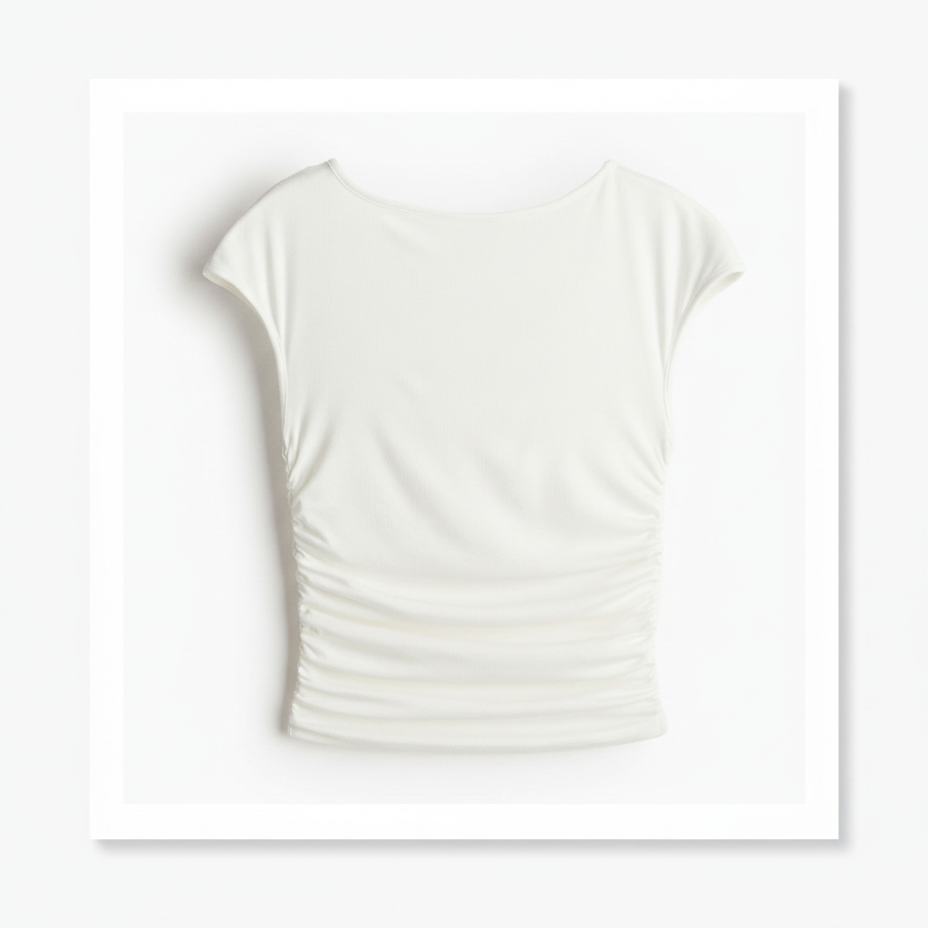 hm-womens-gathered-cap-sleeved-top-cream-xs-front-flat-lay-padded-1x1