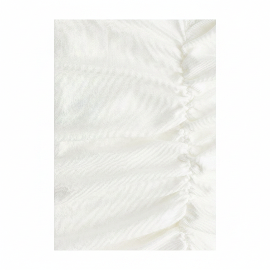hm-womens-gathered-cap-sleeved-top-cream-xs-ruching-texture-detail-padded-1x1