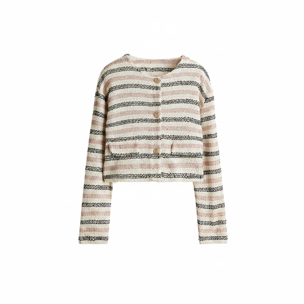 hm-womens-glittery-textured-cardigan-cream-stripe-front-flat-lay-padded-1x1